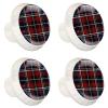 Checkerboard Drawer Knobs, Blue, 4-Piece Set view 2