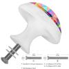 Colorful Checkered Drawer Knobs with Screws, 4-Piece Set view 3