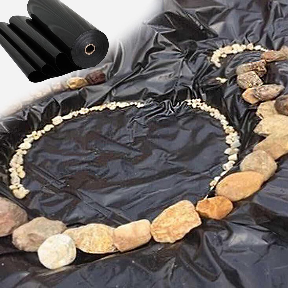 ZYFA Black HDPE Pond Liner, UV- and Weather-Resistant