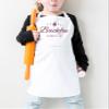 SpecialMe Personalized Kids’ Apron “Baking Fairy” with Name, White, Ages 6–10 view 3