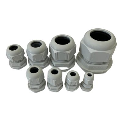 Cable Glands with Locknut PG7 PG9 PG11 PG13.5 PG16 PG21 PG29 PG36 PG42 PG48 (25-pack, PG21)