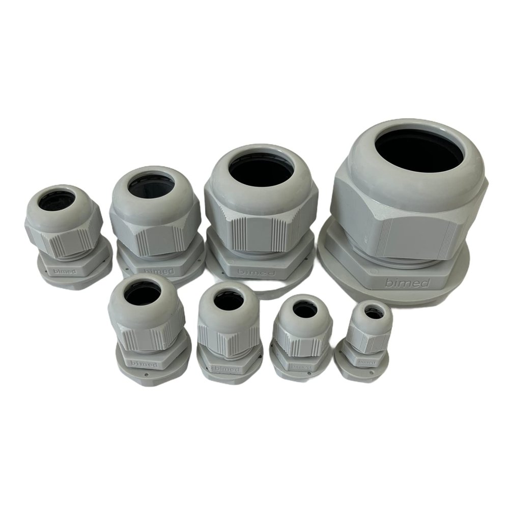 Cable Glands with Locknut PG7 PG9 PG11 PG13.5 PG16 PG21 PG29 PG36 PG42 PG48 (25-pack, PG21)
