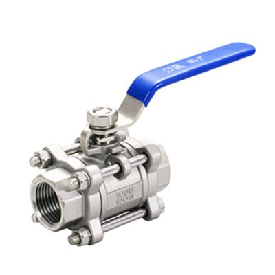 YIJIAN-UMBRELLA Three-Piece Full-Port Ball Valve, 3/4 in. Female Thread, SS201/304/316 Stainless Steel