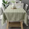 DHBHZD Cotton-Linen Tablecloth 39.4 x 82.7 in view 1