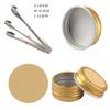 TIANZD 50-Piece 100 ml Gold Aluminum Screw-Top Containers with Lids view 2