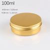 TIANZD 50-Piece 100 ml Gold Aluminum Screw-Top Containers with Lids view 3