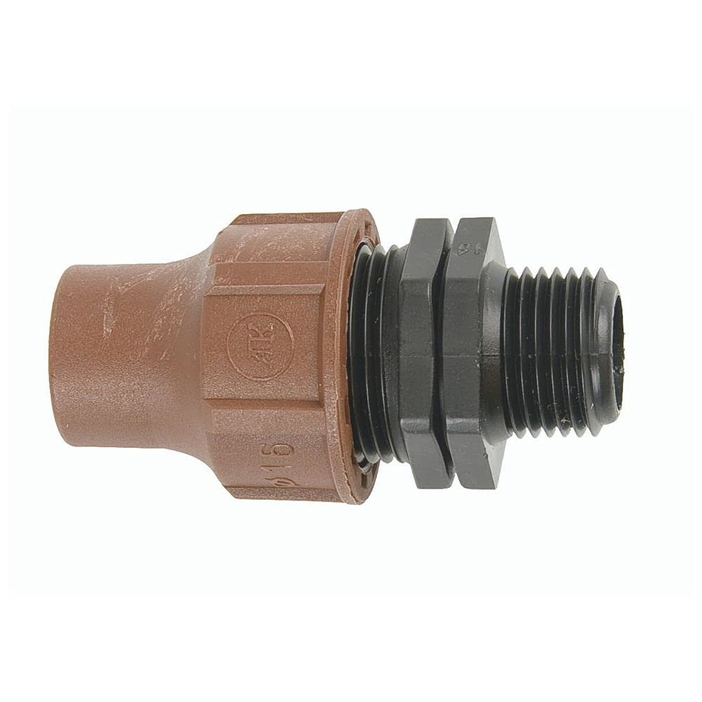 Rain Bird BF-82 Lock Coupling, 16 mm x 3/4 in. Male Thread