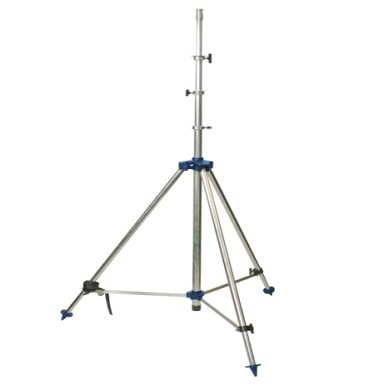 Fire Department Telescopic Tripod Stand, 4.75 m, Stainless Steel, Floodlight, THL