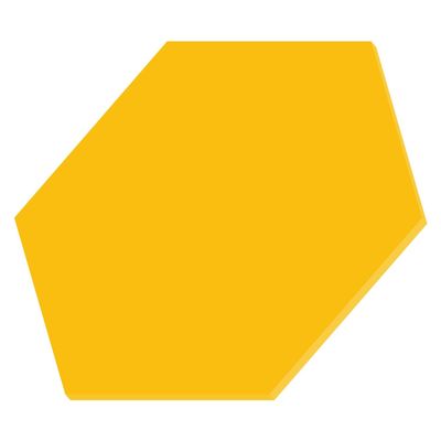 PLEXIGLAS Custom Cut 3–50 cm – Yellow Hexagon, 45 cm, Pack of 25