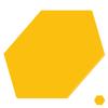 PLEXIGLAS Custom Cut 3–50 cm – Yellow Hexagon, 45 cm, Pack of 25 view 2