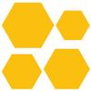 PLEXIGLAS Custom Cut 3–50 cm – Yellow Hexagon, 45 cm, Pack of 25 view 3