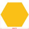 PLEXIGLAS Custom Cut 3–50 cm – Yellow Hexagon, 45 cm, Pack of 25 view 4