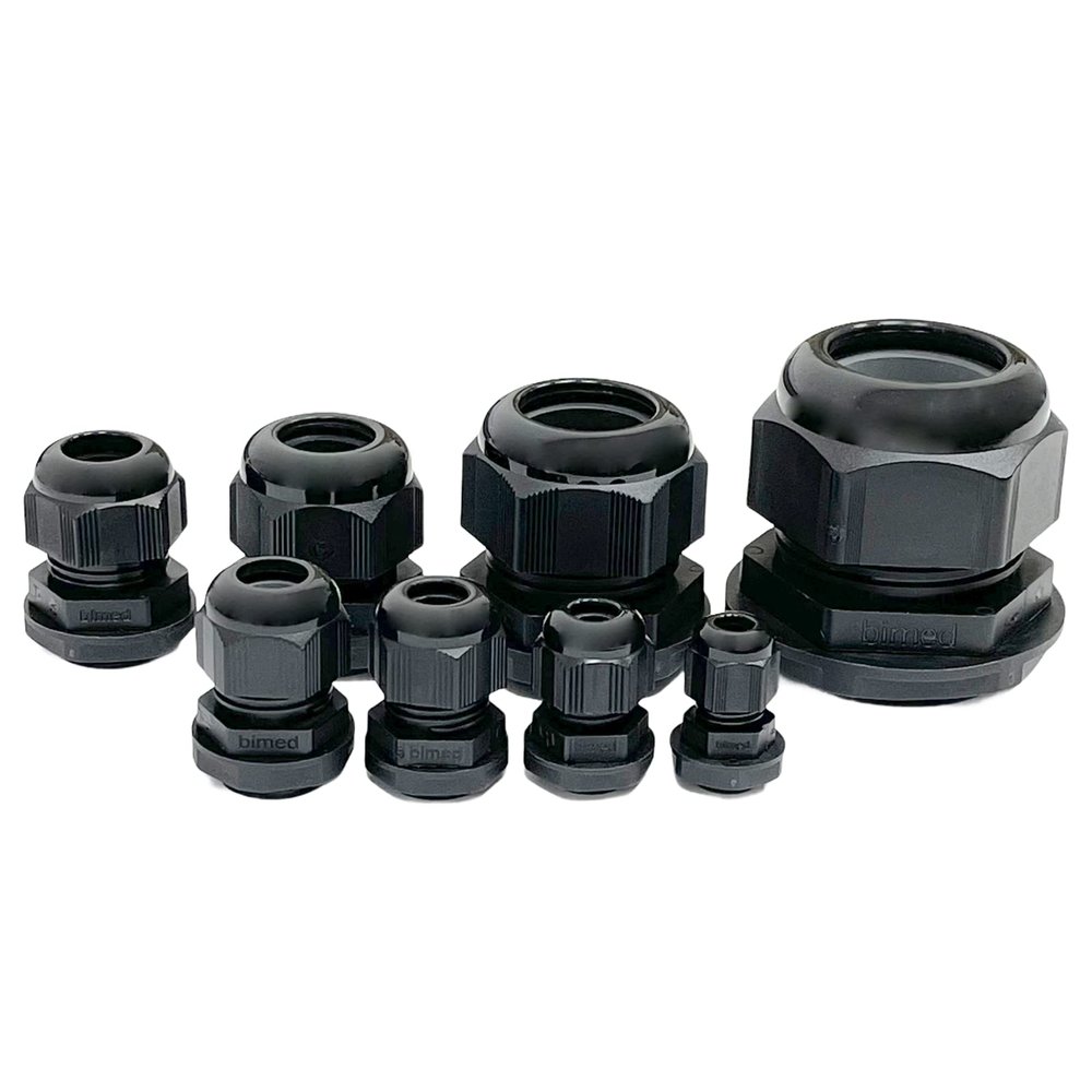 Cable Glands with Locknuts M12, M16, M20, M25, M32, M40, M50, M63 (100-pack, M-25)