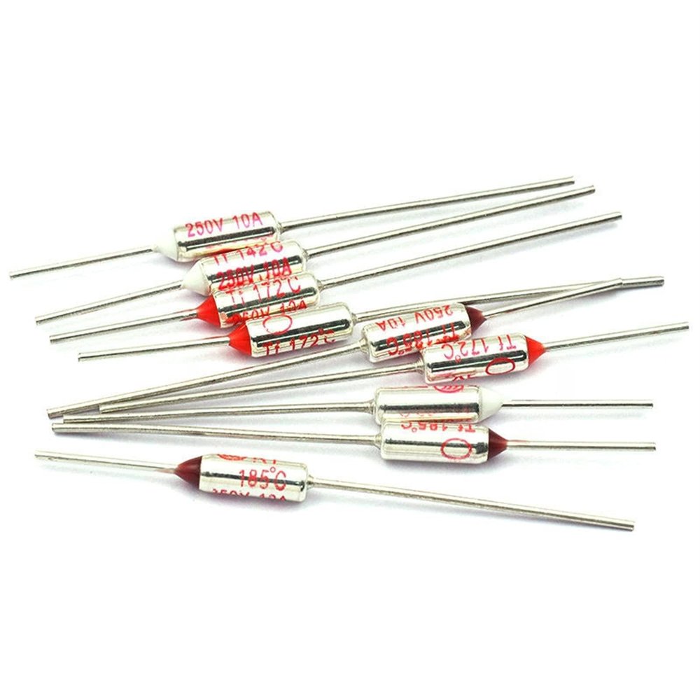 RY Thermal Fuse Assortment, 5 Pieces, 10A/15A, 250V, 65°C–300°C