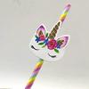 Paper Unicorn Drinking Straws, Rainbow Colors, 20 Count view 4