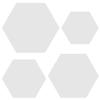 PLEXIGLAS Cut-to-Size Hexagon, Gray, 8 cm, Pack of 25 view 3
