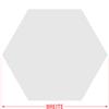 PLEXIGLAS Cut-to-Size Hexagon, Gray, 8 cm, Pack of 25 view 4
