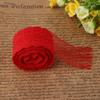 Jenngaoo Red Lace Trim 4.5 cm x 10 m, Elastic Floral Trim view 3