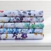 Tribeca Living Azores Home Juliette Printed Sheet Set with Deep Pockets and Oversized Flat Sheet, Queen, Red view 2