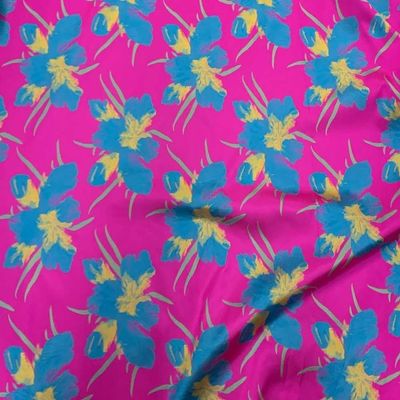 Micado Fil Coupé Floral Fabric, 50 cm - Fuchsia