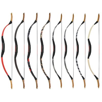 SHARROW Traditional Handmade Recurve Bow, 25–55 lbs, Mongolian Horseback Hunting Bow, for Left- or Right-Handed Adults (B, 25 lbs)