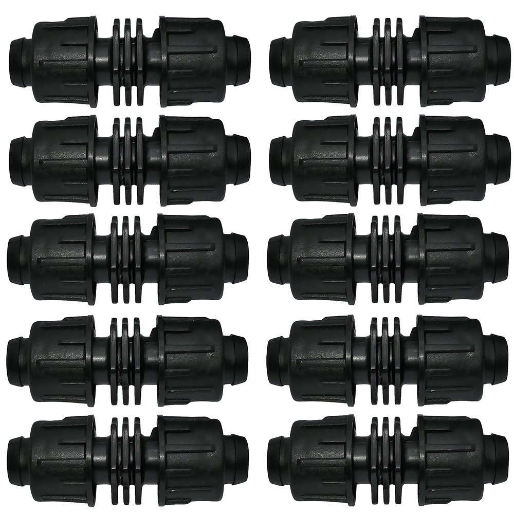 AERZETIX C48711 - Set of 10 Repair Connectors for 16 mm Flat Drip Hose