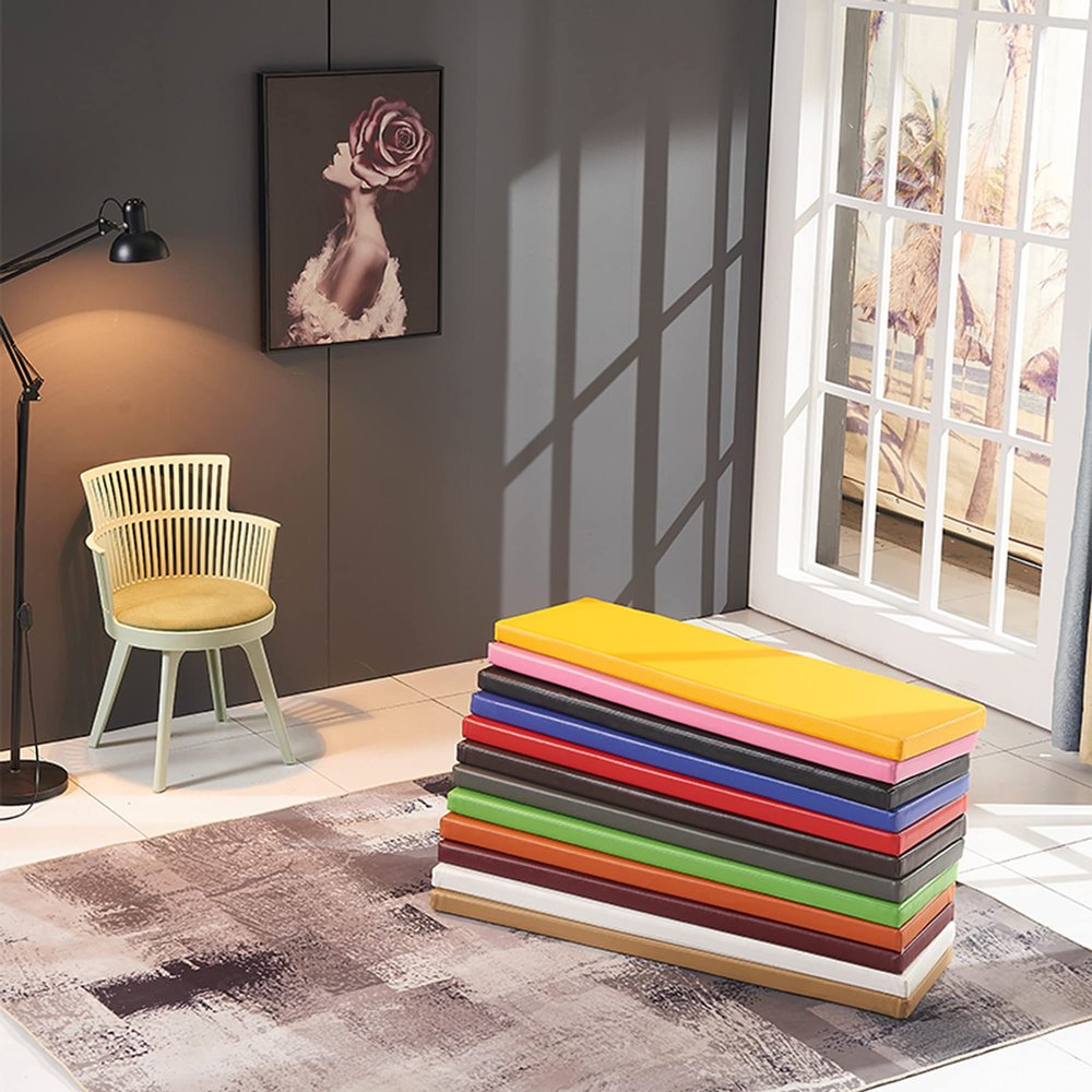 Waterproof PU Leather Bench Cushion for 2-, 3-, or 4-Seat Benches