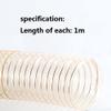 PU Polyurethane Duct, Wire-Reinforced Telescoping Hose, Vacuum Dust Tube, 1.5 mm Wall Thickness, 280 mm × 1.5 mm view 3