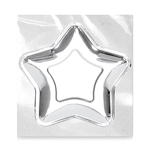 Surprisez-Vous Acea Star Plates, Silver-Colored, 3-Pack