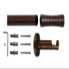 HIGH-LINE Curve Curtain Rod, Single-Track, Antique Brown, 20 mm, 170 cm view 2
