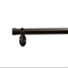 HIGH-LINE ANDRAX Curtain Rod, Single-Track, Antique Brown, 20 mm, 220 cm, with Brackets and Finials view 3
