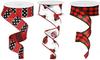 3-Roll Ladybug-Themed Ribbon Set, Wired, 1.5 x 9.1 m | Bulk Summer Ribbon Wreath Kit view 1