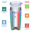 Mama Shark Needs a Drink – Glitter Mermaid Tumbler, 590 ml view 3