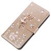 Gold PU Leather Flip Case with 3D Angel Rhinestones for Xiaomi Redmi Note 10 view 4