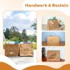 Gaoyong 20-Pack Brown Paper Gift Bags with Handles, 30 x 12 x 23 cm view 2