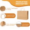 Gaoyong 20-Pack Brown Paper Gift Bags with Handles, 30 x 12 x 23 cm view 4