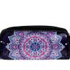 PU Leather Pencil Case and Cosmetic Bag with Wrist Strap, Indian Mandala Design view 2