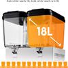 MNSSRN Transparent Juice Machine for Hot and Cold Beverages with Dual-Temperature Control view 2