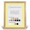 RahmenMax Toskana Picture Frame 50 x 60 cm with Mat for 40 x 50 cm Picture, Custom Sizes Available, MDF, Glossy Gold, Ivory Mat view 1
