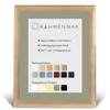 RahmenMax Toskana Picture Frame 50 x 50 cm with Mat for 40 x 40 cm Picture, Custom Sizes Available, MDF, Glossy Gold, Soft White Mat view 1