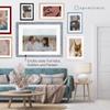 RahmenMax Toskana Picture Frame 50 x 50 cm with Mat for 40 x 40 cm Picture, Custom Sizes Available, MDF, Glossy Gold, Soft White Mat view 4