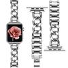 Silver Stainless Steel Replacement Band Compatible with Apple Watch 38/40/41mm view 2