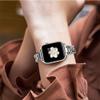 Silver Stainless Steel Replacement Band Compatible with Apple Watch 38/40/41mm view 3