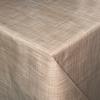 KEVKUS Oilcloth Tablecloth B1778-01, Linen Look, Light Brown-Beige, Rectangular, Round or Oval (Edge: Cut Edge, Unfinished; 140 x 340 cm, Rectangular) view 1