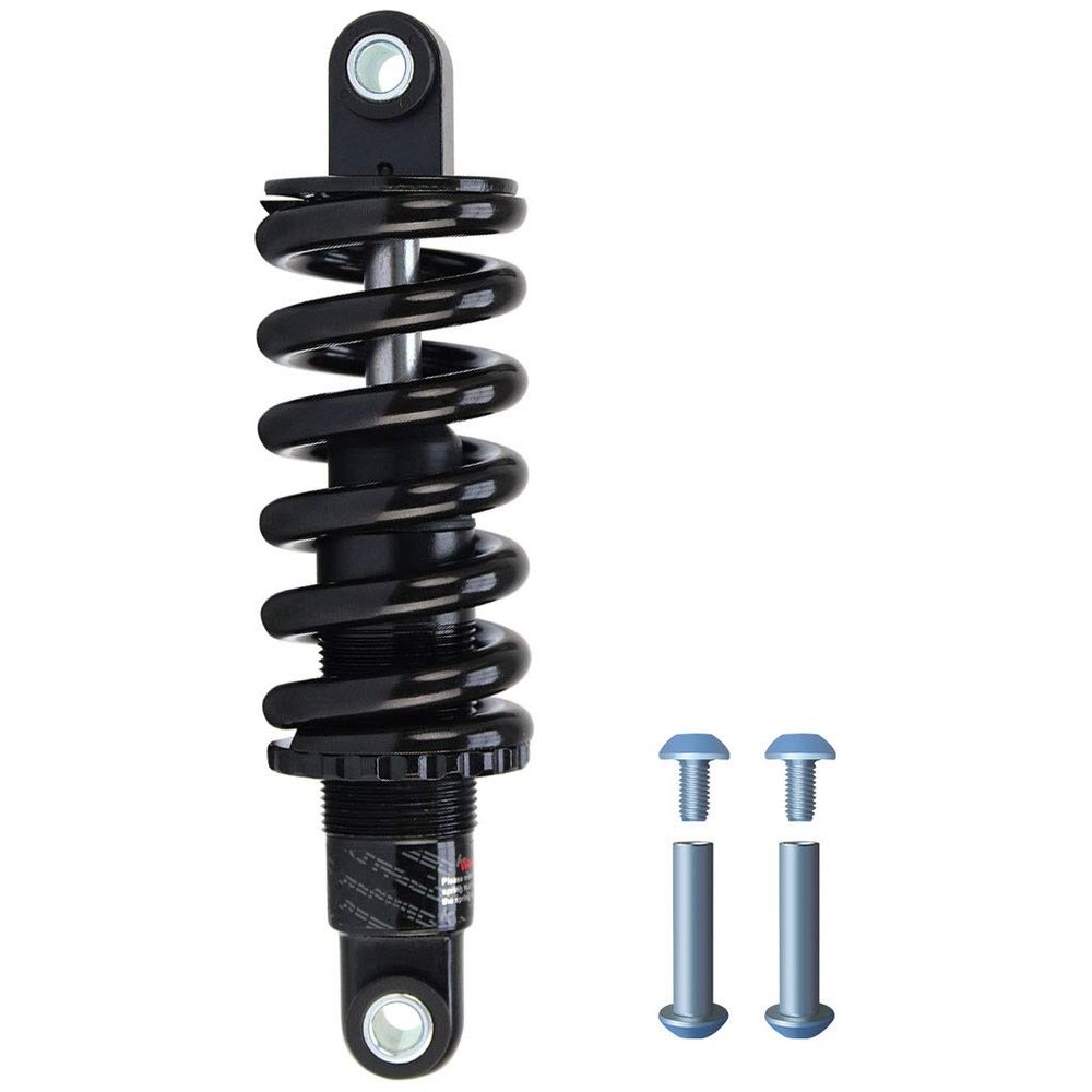 LvTu Bicycle Rear Shock Absorber, 125/150/165/190 mm, Adjustable 450/650/750/850 lb Spring (150 mm, 750 lb)