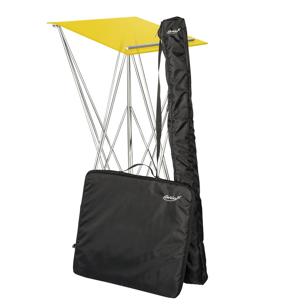Spider Folding Standing Lectern, Yellow, 115 cm