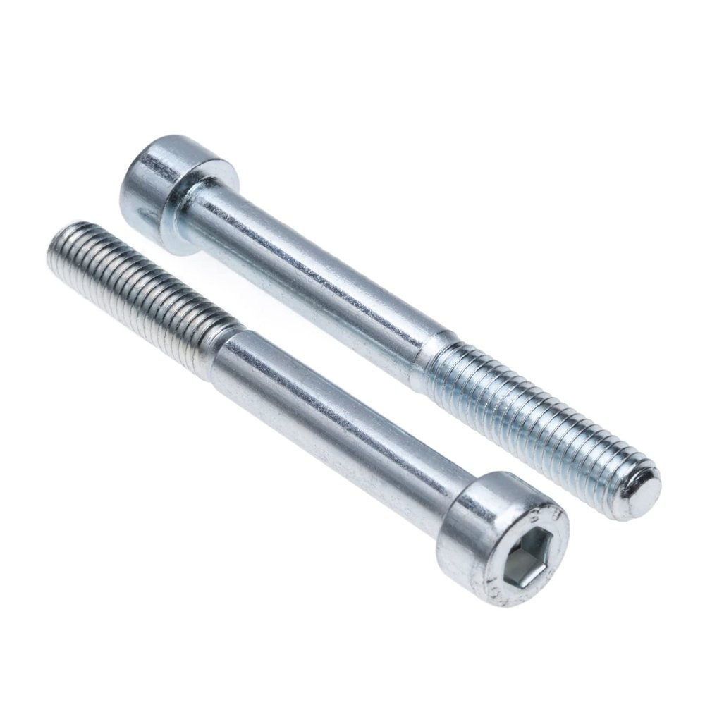 M12 Socket Head Cap Screws, Class 8.8, Zinc-Plated, DIN 912, 12 x 80 mm, 2-Pack