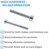 M12 Socket Head Cap Screws, Class 8.8, Zinc-Plated, DIN 912, 12 x 80 mm, 2-Pack view 2