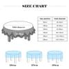 Highdi Round Waterproof Tablecloth, 3D Printed Polyester, Peacock, 90 cm view 3