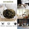 Highdi Round Waterproof Tablecloth, 3D Printed Polyester, Peacock, 90 cm view 4
